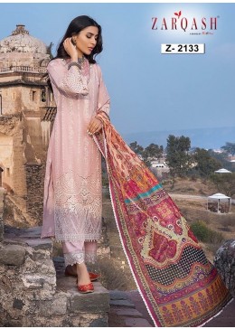 ZARQASH Z 2131 TO 2136 ZAINAB CHIKANKARI 22 PAKISTANI COTTON SUITS 