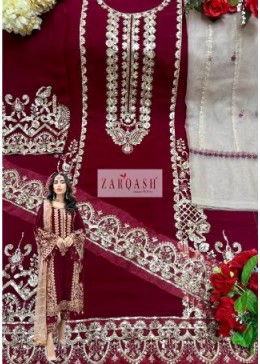 ZARQASH Z 2123 D RAD SALWAR KAMEEZ WHOLESALER SINGLE PIECE