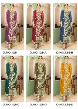KALEESHA FASHION KF 128 TO 128 E SALWAR SUITS SINGLE PIECE