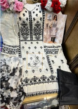 AL HUDA FASHION 104 SEMI STITCHED PAKISTANI DRESS