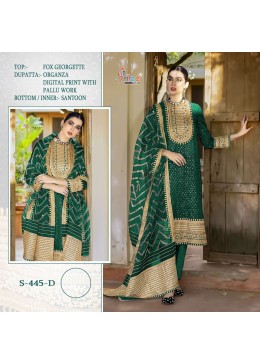 SHREE FABS S 445 D PAKISTANI SUITS SINGLE PIECE ONLINE