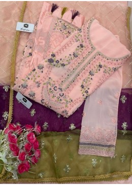 VS FASHION 1180 B FOX GEORGETTE PAKISTANI SUITS SINGLE PIECE