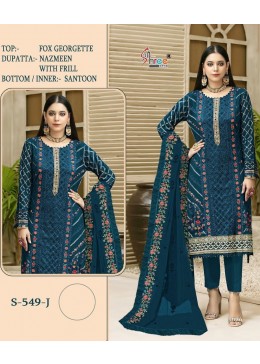 SHREE FABS S 549 J PAKISTANI DRESS WHOLESALE SINGLE SUPPLIER 