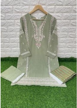 LAXURIA TRENDZ 1198 GREEN SINGLE KURTIS