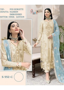 SHREE FABS S 552 C PAKISTANI DRESS WHOLESALER SINGLE