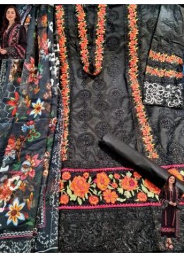 PAKISTANI HIT DESIGN QALAMQAAR LAWN 03 SUITS SURAT