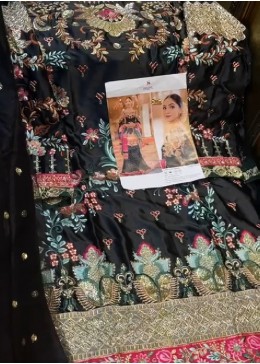 DEEPSY D 105 D PLAZZO STITCHED BLACK PAKISTANI SUITS DEALER