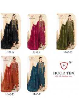 HOOR TEX H 66 A TO H 66 E PAKISTANI SUITS SINGLE PIECE