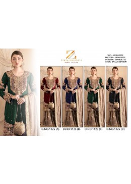 ZIAYA DESIGNS 1125A TO 1125C BEST PAKISTANI SUITS