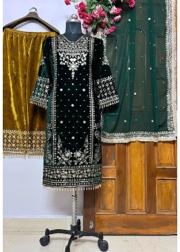 LC 1324 READYMADE VELVET KURTI PLAZZO