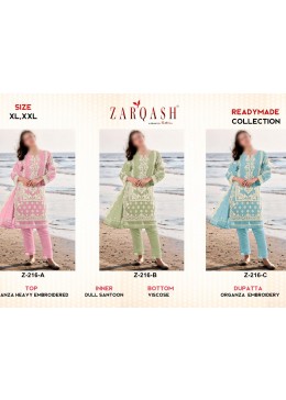 ZARQASH 216 READYMADE COLLECTION IN SURAT