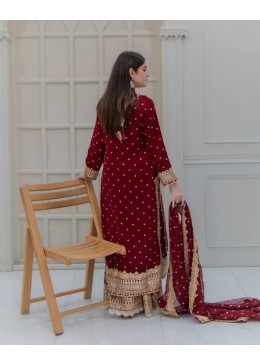 ZB 5041 READYMADE SUITS RED 