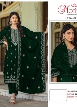MOTIFZ 2034 A VELVET PAKISTANI SALWAR SUITS ONLINE SHOPPING