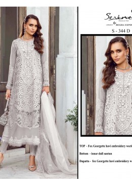 SERINE S 344 D PAKISTANI SALWAR SUITS LATEST HANDWORK INDIA