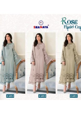 SHANAYA ROSE HAND CRAFT 189 PAKISTANI SUITS WHOLESALE BY SINGLE