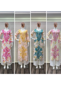 BE 181 REYON PAKISTANI KURTIS SINGLE PIECE