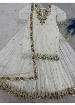 JD 584 LATEST READYMADE FENCY SHARARA