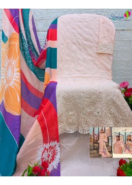 SANIYA TRENDZ 30002 ADAN LIBAS CHIKANKARI 30 PAKISTANI SUITS WHOLESALER BUY SURAT