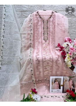 MUSHQ M 316 A PAKISTANI SUITS ORGANZA 
