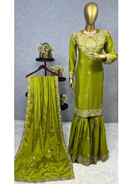 JD 587 STYLISH CHINON READYMADE SUITS 2025