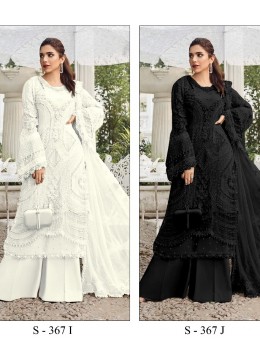 SERINE S 367 I J BLACK AND WHITE PAKISTANI SUITS BUY ONLINE