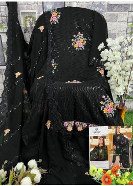 MAHNUR FASHION 14003 BLACK PAKISTANI SUITS