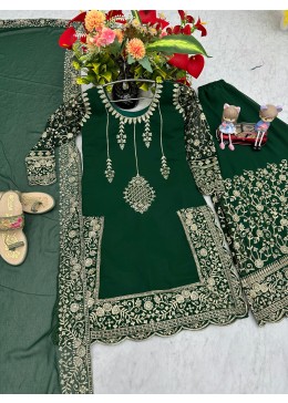 PARISHA FASHION PF 027 GREEN LATEST READYMADE PLAZZO 