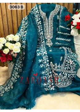 ZARQASH Z 3063 B PAKISTANI SUITS MANUFACTURER