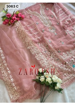 ZARQASH Z 3063 C MANUFACTURER PAKISTANI SUITS 