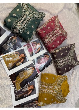 ZIAAZ DESIGNS 808 A B C D LATEST PAKISTANI DRESSES