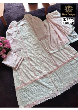 ZIAAZ DESIGNS 445 PAKISTANI SUITS LATEST SEMI STICHED