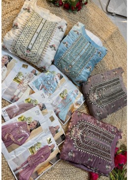 ZIAAZ DESIGNS 806 A B C D SEMI STICHED PAKISTANI SUITS 