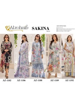 ALZOHAIB AZ 1182 1186 1188 1189 1192 PAKISTANI SUITS SINGLE ONLINE SHOPPING 