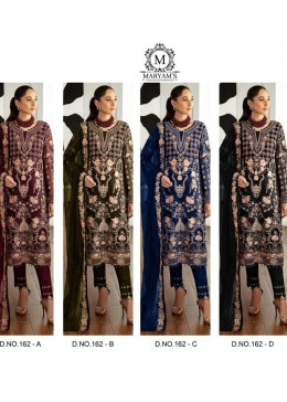 MARYAM 162 A B C D SINGLE PIECE PAKISTANI SUITS