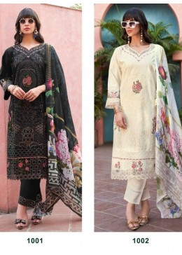 SHREE FABS 1001 1002 TASRIF BEAUTIFUL PAKISTANI SUITS ONLINE