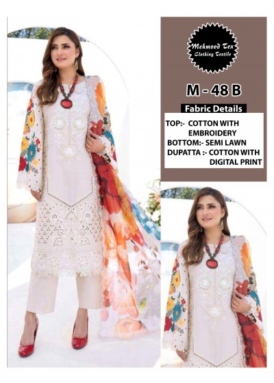 MEHMOOD TEX M 48 B LATEST DESIGN PAKISTANI SALWAR SUITS