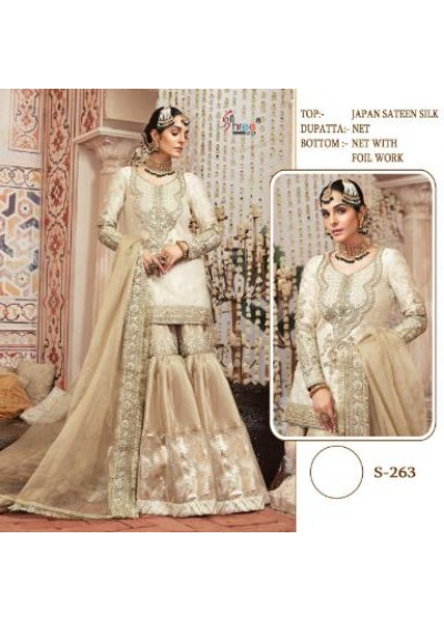 SHREE FABS D.NO S-263 PAKISTANI SUIT JAPAN SATEEN SILK