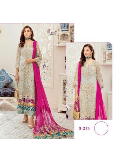 SHREE FABS D.NO S-215 GREY COLOUR PAKISTANI SUIT 