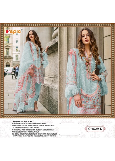 FEPIC D.NO C-1029 D PAKISTANI SUIT SINGAL PIECE BEST WHOLSALE PRICE