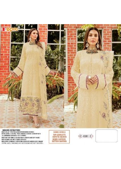 FEPIC D.NO C-1081 E UNSTITECHED PAKISTANI SUIT WHOLSALER PRICE