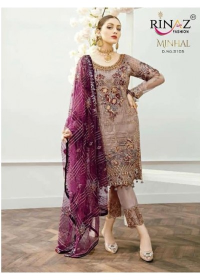 RINAZ FASHION MISHAL D.NO 3105 PAKISTANI SUIT SINGAL PIECE AVAILABAL