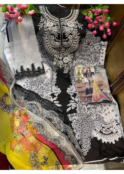 HOOR TEX 21020 SUPER HIT DESIGN PAKISTANI SUITS COTTON PRINT WITH WORK