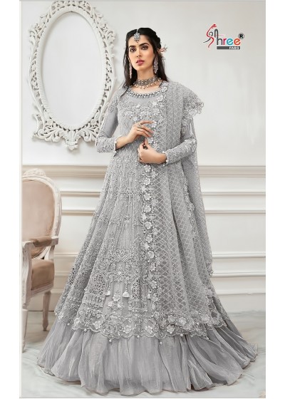 SHREE FAB D.NO S-108-B PAKISTANI SUIT WHOLSALER PRICE BRENDED SUIT