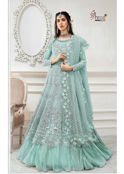SHREE FAB D.NO S-108-D PAKISTANI SUIT WHOLSALER PRICE BRENDED SUIT  