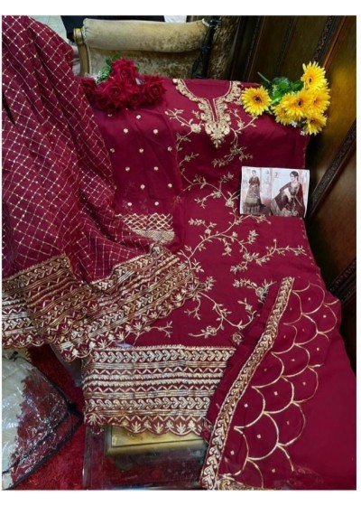MISHAL FAB D.NO 8003-D PAKISTANI SUIT SINGAL PIECE AVALEBAL WHOLSALE PRICE 