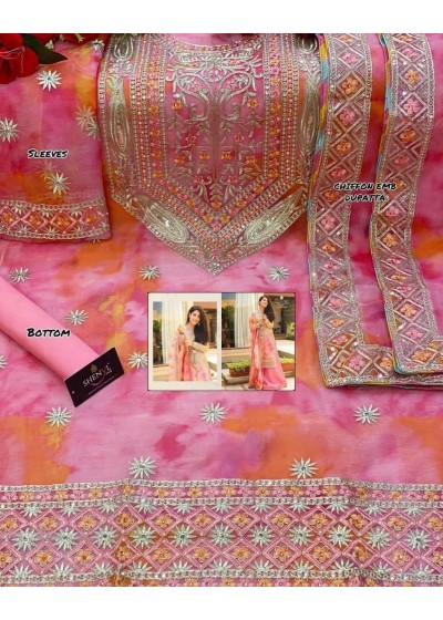 SHENYL FAB 163 ROSE COLLECTTION PAKISTANI SUITS SINGAL PIESE AVAILABEL