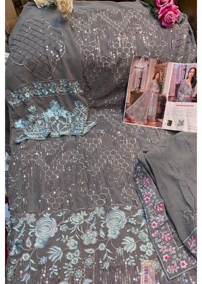 SHANAYA ROSE BRIDAL S-41-B PAKISTANI SUITS FOX GORGETTE AVAILABALE