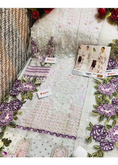 FEPIC 66012 ROSMEEN BRQ PAKISTANI SUIT INNER SANTOON