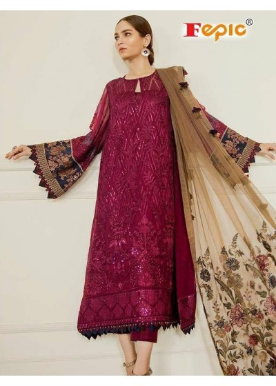 FEPIC 66007 ROSMEEN BRQ PAKISTANI SUIT AVALABALE IN INDIA