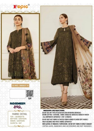 FEPIC 66007-H ROSMEEN BRQ PAKISTANI SUIT AVALABALE IN INDIA